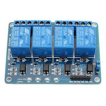 4′lü 12V Rele Kartı - 4 Way 12V Relay Module