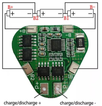 BMS Modul 3S 6A Li-Po Batareya Şarj Dövrəsi