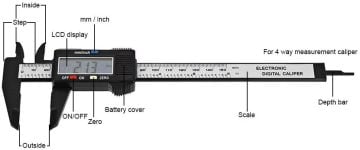 150mm Rəqəmsal Display Elektron Kaliper - Ştangenpərgar