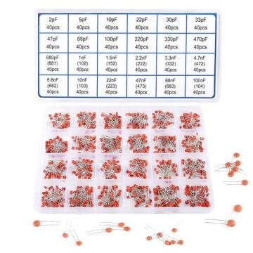 Keramik Kondansator Dəsti - 960 Ədəd 24 Çeşid