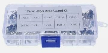 DO-41 Kılıf Silikon Diod Dəsti - 100 Ədəd 10 Çeşid