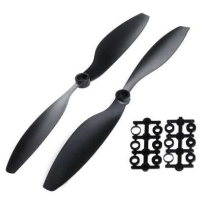 11x5.5 Pərvanə Dəsti - CW/CCW - Qara