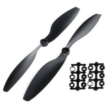 11x5.5 Pərvanə Dəsti - CW/CCW - Qara