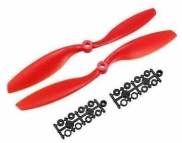 11x5.5 Pərvanə Dəsti - CW/CCW - Qırmızı