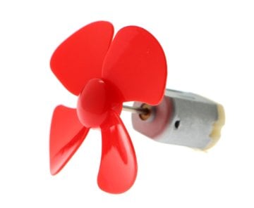 DC Motor və Qırmızı Pərvanə Dəsti | 3-6 Volt