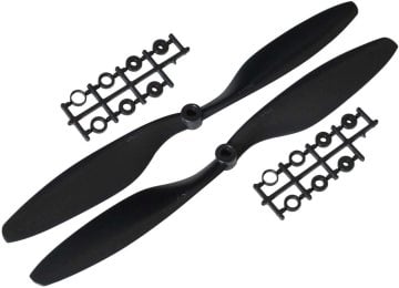 1045 Qara Plastik CW/CCW Pərvanə Dəsti