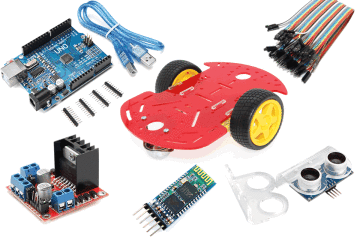 Arduino Bluetooth Robot Maşın Dəsti - 2WD