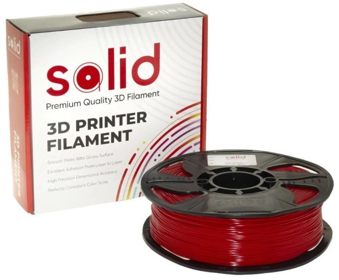 Solid Filament ABS 1.75mm Qırmızı - 1 kq