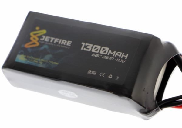 11.1V 1300mAh 50C Li-Po Batareya 3S JetFire Batareya