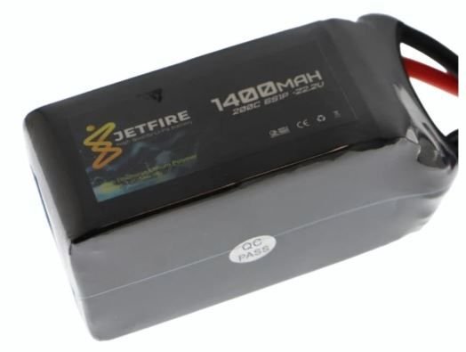 22.2V 1400mAh 200C Li-Po Batareya 6S JetFire Batareya