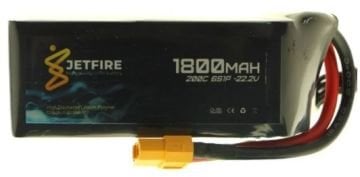 22.2V 1800mAh 200C Li-Po Batareya 6S JetFire Batareya