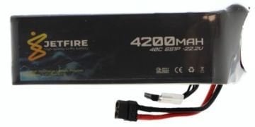 22.2V 4200mAh 40C Li-Po Batareya 6S JetFire Batareya
