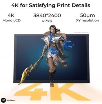 Creality Halot Play 8.9' 4K Reçineli SLA 3D Printer