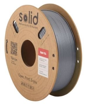 Solid Filament Hyper PLA+ Gümüş - 1 kq