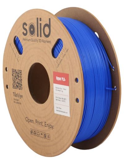 Solid Filament Hyper PLA+ Mavi - 1 kq