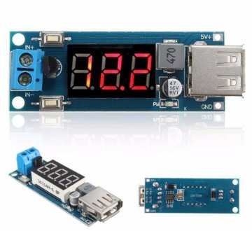 4.5V-40V Giriş - 5V Çıxış 2A DC DC Dönüşdürücü - USB Power Modul