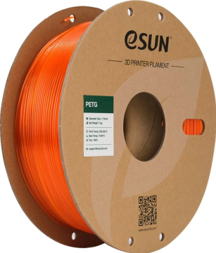 eSUN PETG 1.75mm Filament Yarımşəffaf Narıncı - 1 kq