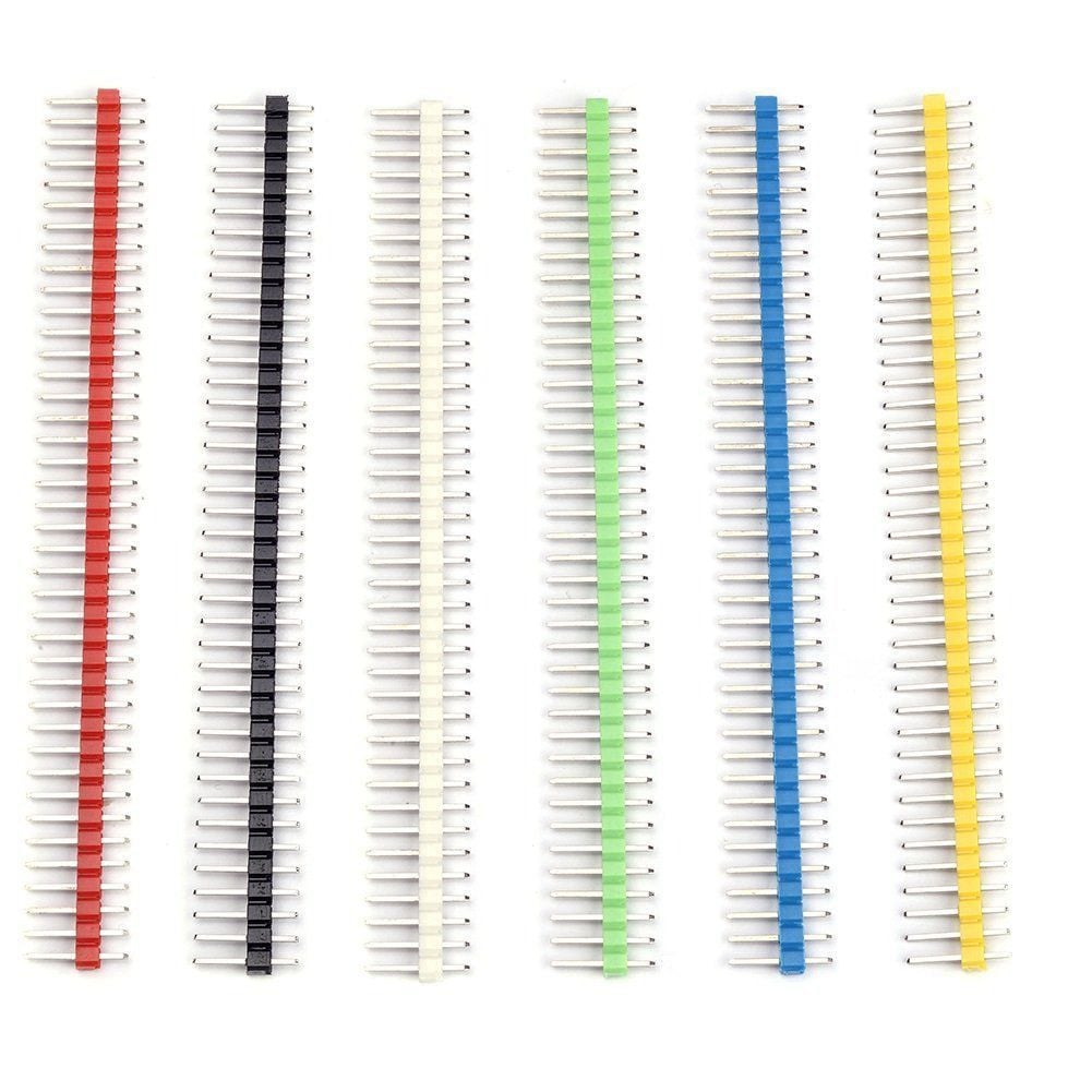 40 Pin Erkək Header 2.54mm Ağ