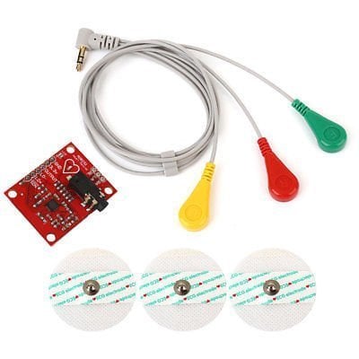 AD8232 EMG Ürək Döyüntüsü Nəbz Qrafiyi İzləmə - EKG Modul Dəsti