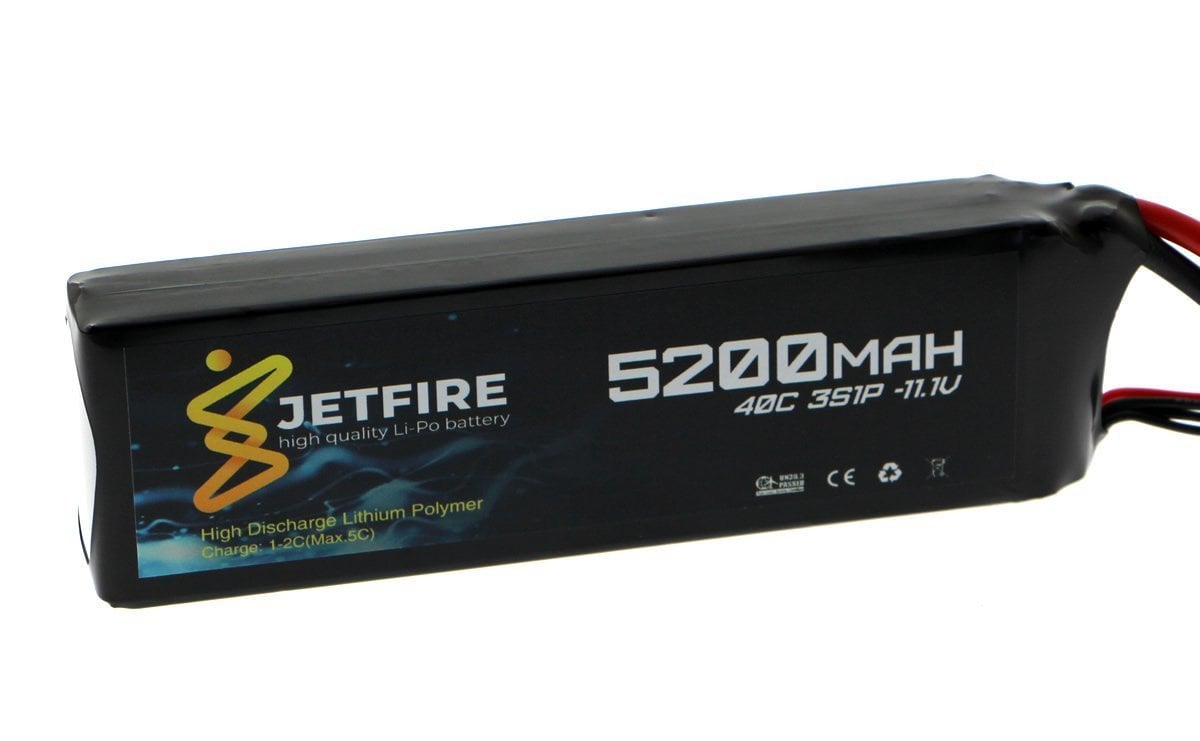 11.1V 5200mAh 40C Li-Po Batareya 3S Batareya