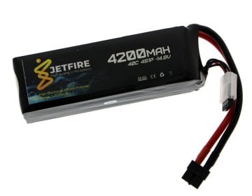 14.8V 4200mAh 40C Li-Po Batareya 4S JetFire Batareya