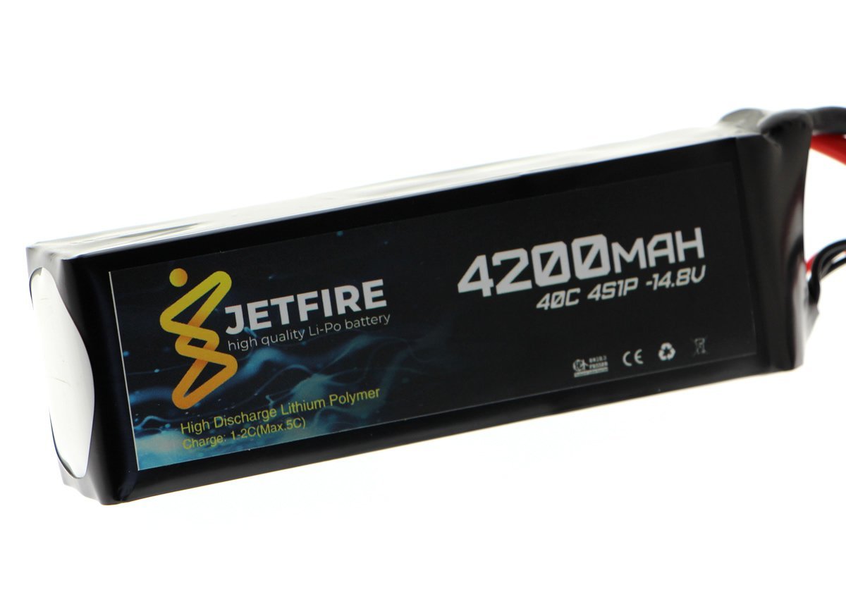 14.8V 4200mAh 40C Li-Po Batareya 4S JetFire Batareya