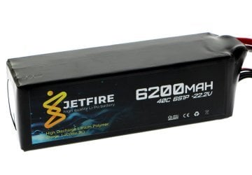 22.2V 6200mAh 40C Li-Po Batareya 6S Batareya