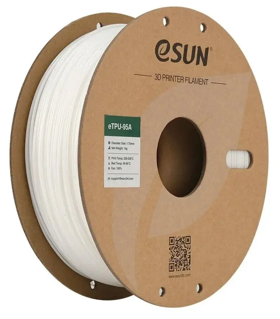 eSUN eTPU-95A 1.75mm Filament Ağ - 1 kq