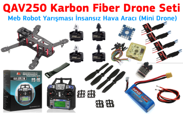 QAV250 Karbon Fiber Dron Dəsti