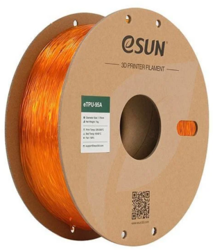 eSUN eTPU-95A 1.75mm Filament Yarımşəffaf Narıncı - 1 kq