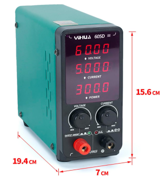 Yihua 605D-III 60V 5A Tənzimlənən DC Güc Qaynağı