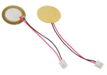 Piezo Disk Sensor 27 mm Diametr - Kabelli və Soketli (PH2.0)