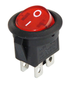 20mm İşıqlı ON-OFF Açar Switch