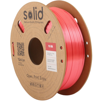 Solid Filament Silk PLA Qırmızı - 1 kq