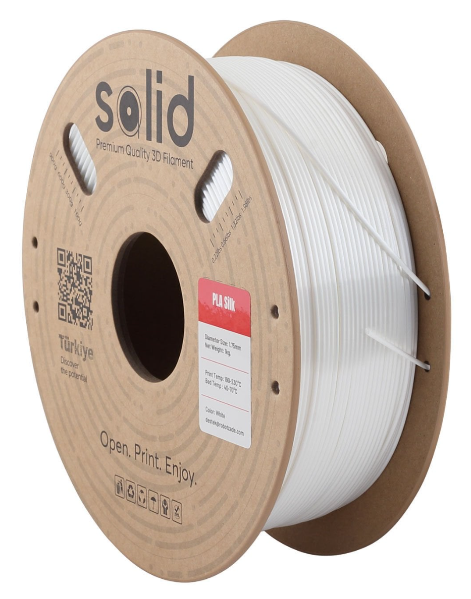 Solid Filament Silk PLA Ağ  - 1 kq