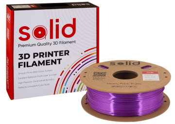 Solid Filament Silk PLA Bənövşəyi - 1 kq