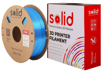 Solid Filament Silk PLA Mavi - 1 kq