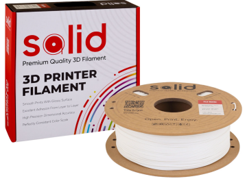 Solid Filament PLA Matte Ağ - 1 kq