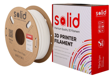 Solid Filament PLA Matte Ağ - 1 kq