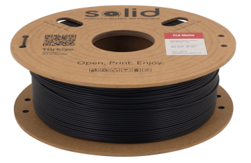 Solid Filament PLA Matte Qara - 1 kq