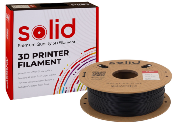 Solid Filament PLA Matte Qara - 1 kq