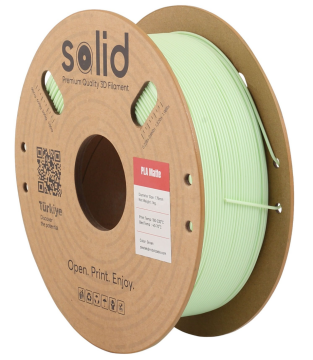 Solid PLA Matte Filament Yaşıl - 1 kq