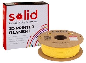 Solid Filament PLA Matte Sarı - 1 kq