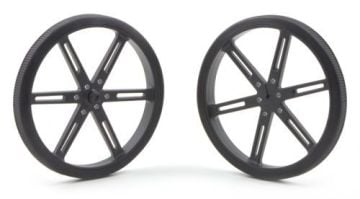 Pololu 90x10mm Təkər Cütü (Qara)