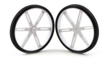 Pololu 70x8mm Təkər Cütü (Ağ)