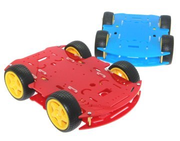 4WD Mobil Robot Platforması - Qırmızı
