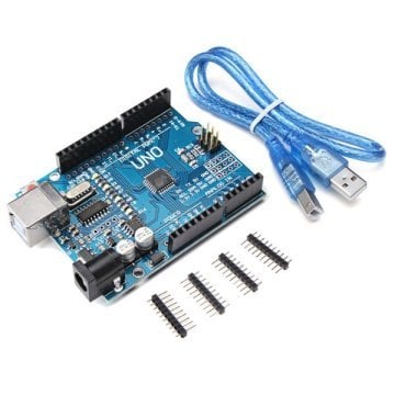 Arduino UNO R3 Klon + Kabel Hədiyyə (USB Chip CH340)
