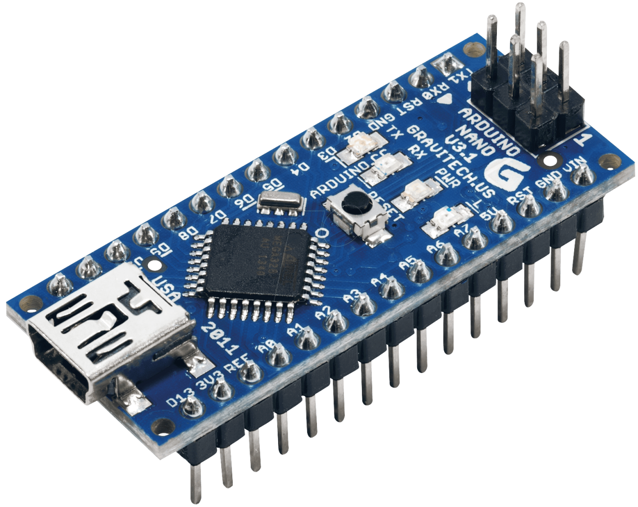 Arduino Nano 328 + USB Kabel Hədiyyəli