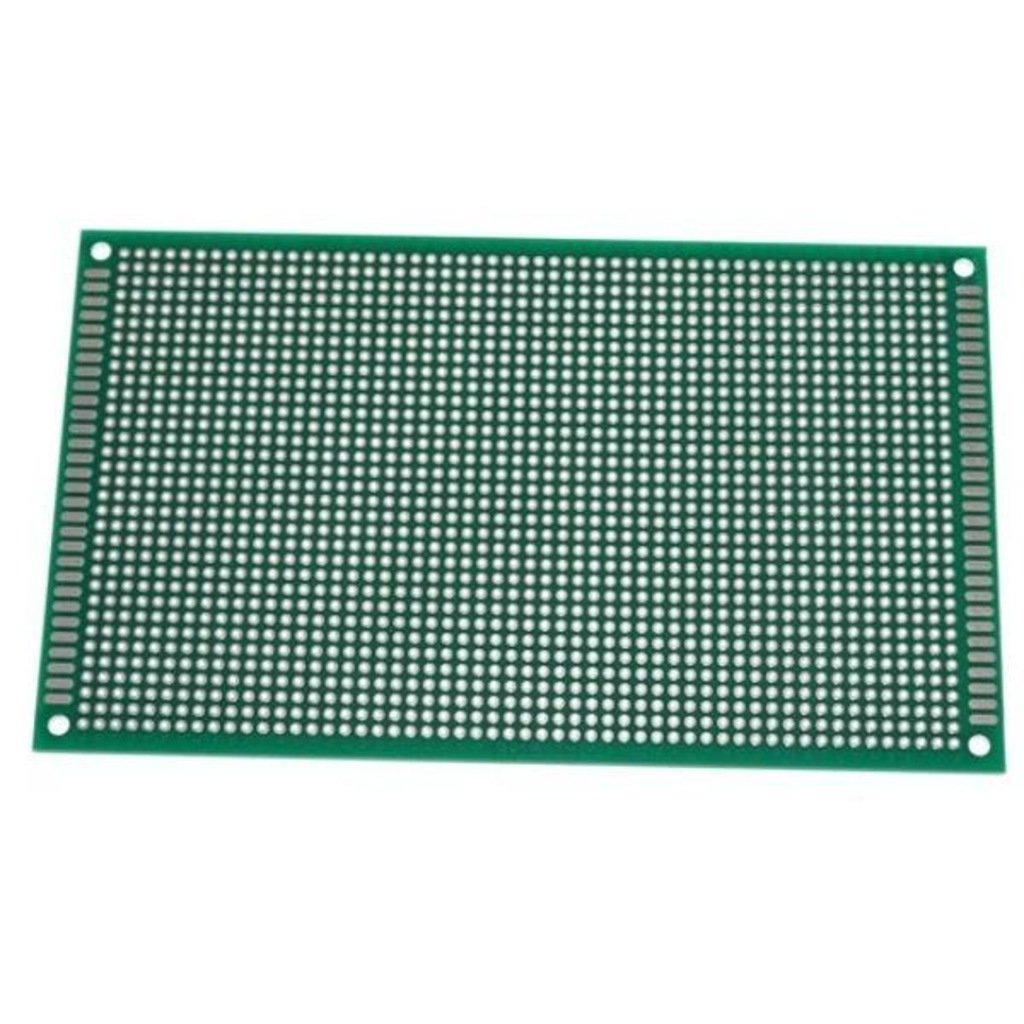İki Üzlü Deşikli Plata - Pertinax 9x15sm