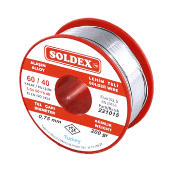 Soldex Lehim Teli - 0.75 mm 200 qram